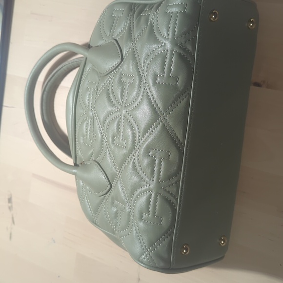 Sam Edelman Women's Elisa Monogram Quilt Satchel Crossbody Bayleaf NWT - Picture 3 of 3